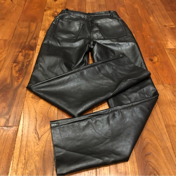 Wilfred black stretchy women's size 4 faux leather pants - Picture 4 of 10